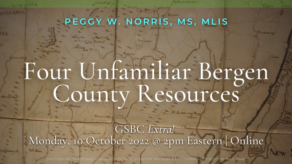 Four Unfamiliar Bergen County Resources (Online)